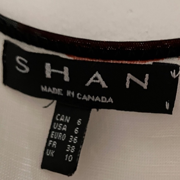 NEW SHAN ABSTRACT FLORAL Linen Beach Tunic - Picture 3 of 11